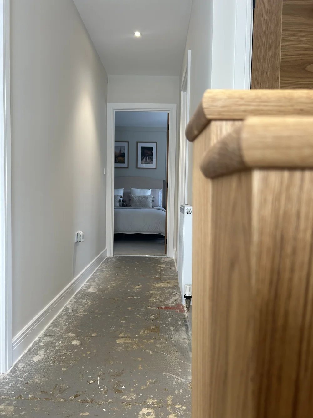 Hall, stairs and landing project in a Watford new build